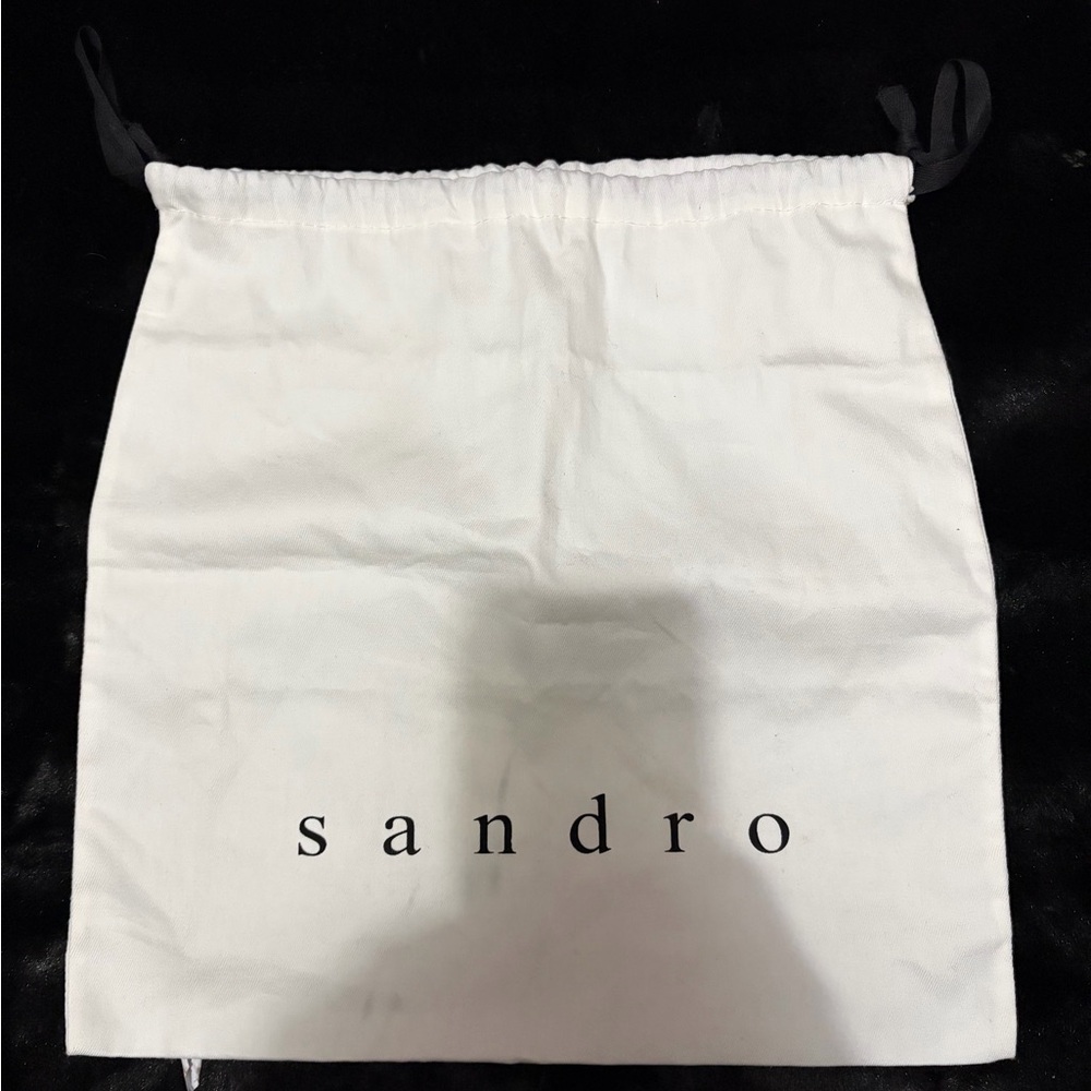 Sandro
Sandro White Black Logo Dust Bag Shoe Storage DrawstringTravel 13.5"x13.5